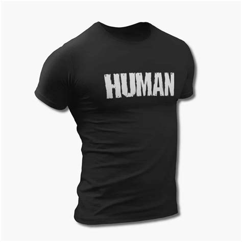 Human T Shirt Human Logo Black Tee Shirt Thrash Metal Merchandise