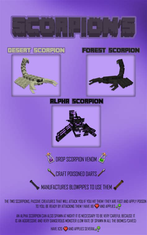 Scorpions Mods Minecraft Curseforge