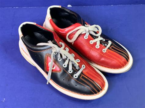 Qubica Amf Black Red White Bowling Shoes Mens Size 55 Womens Size 7の