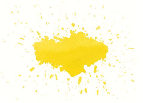 8 Yellow Watercolor Splatter Background 