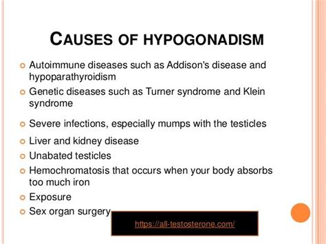 Hypogonadism Causes Types Symptoms And Treatment