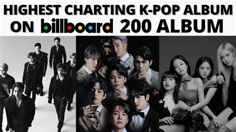 Highest Charting K Pop Albums On Billboard 200 Album Chart Youtube