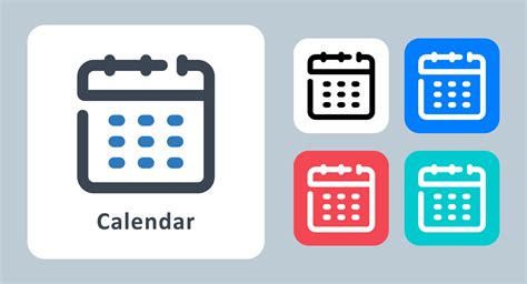 Calendar Icon Vector Illustration Calendar Date Event Schedule