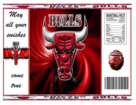 Chicago Bulls Bulls Digital Chip Bags Party Favors Etsy