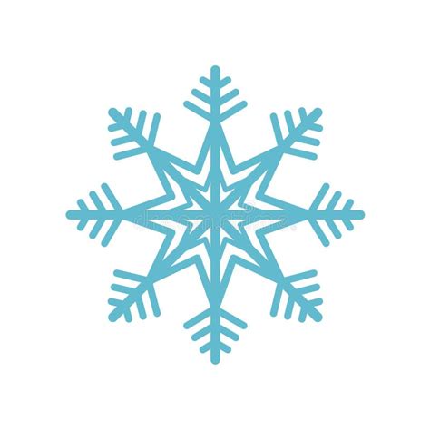 Snowflake Icon Vector Sign And Symbol Isolated On White Background