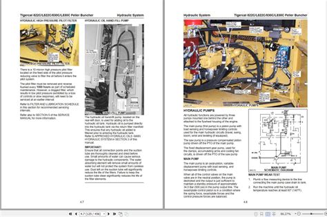 Tigercat 822C L822C 830C L830C Feller Buncher Operator S And Service Manual