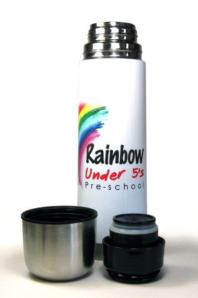 Silver And White Flasks For Dye Sublimation Printing