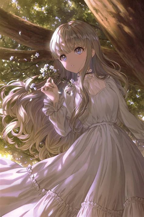 White Dress Anime And Manga Manga Anime Girl Kawaii Anime Girl