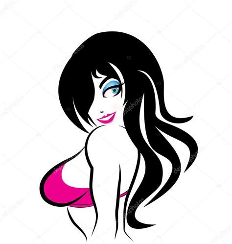 Sexy Girl Logo Stock Vector Image By Glopphy