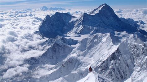 View From Top Of Mount Everest Wallpaper