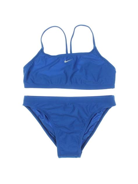 nike womens swim solid racerback bikini swimsuit