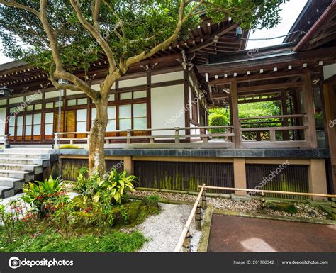 Traditional Japanese Houses In Kamakura Tokyo Japan June 17 2018