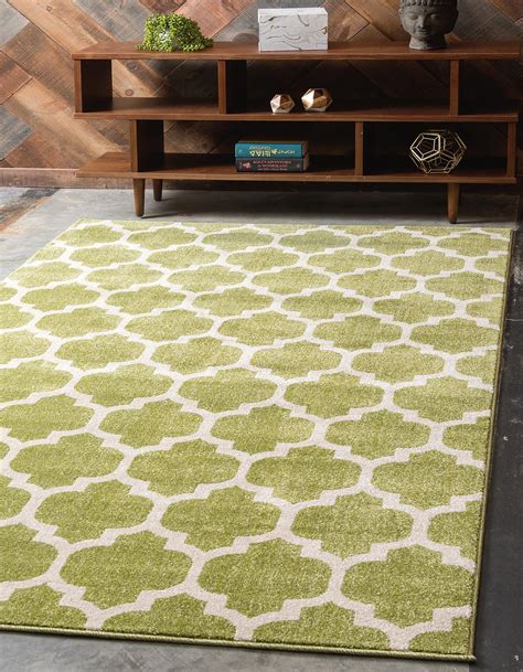 Light Green 65cm X 90cm Trellis Rug Area Rugs Au Rugs