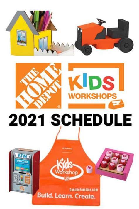 Free Kids Workshop Kit From Home Depot 2023 Monthly Schedule