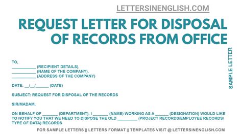 Request Letter For Proper Waste Disposal Sample Lette Vrogue Co