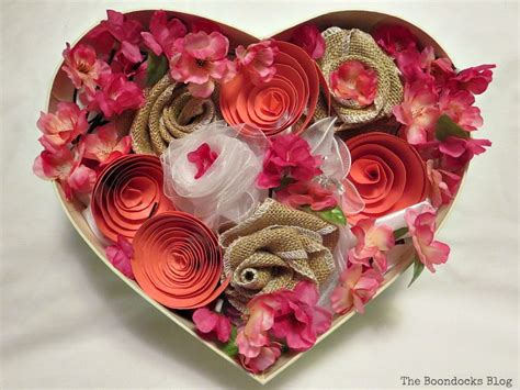 A Heart Shaped Box For Valentines Day Crafting The Boondocks Blog