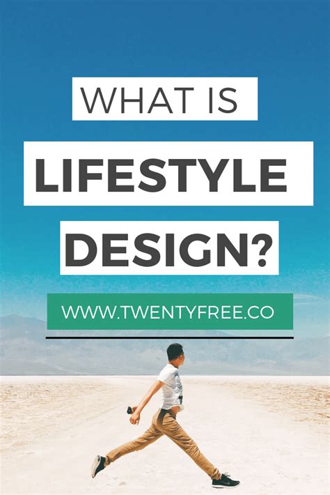 A Man Running Across A Desert With The Words What Is Lifestyle Design