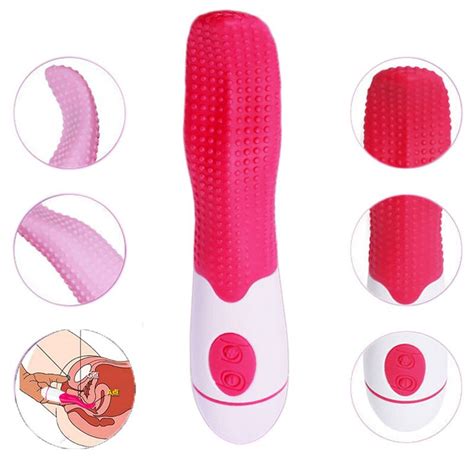 Dotted Magic Tongue Vibrator Clitoris Orgasm G Spot Massager Sex Toys