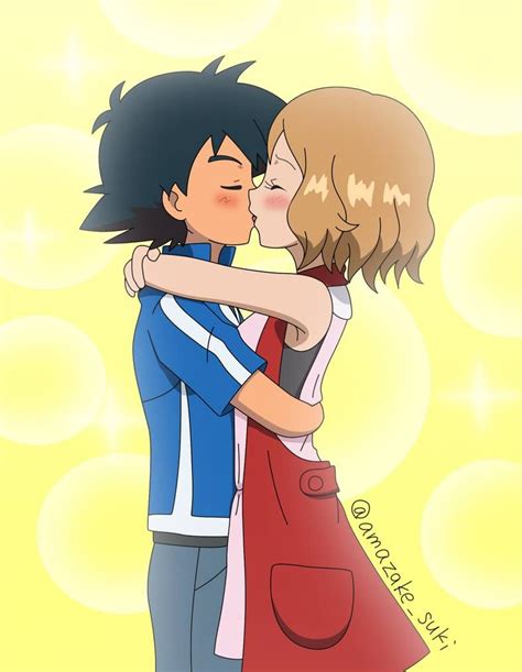 Pokemon Calem And Serena Kiss