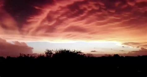 Massive Thunderstorm Creates Orange Glow Over Argentina Sky Cbs News