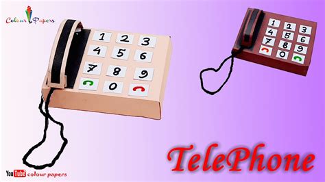 How To Make Paper Telephone Crafts Cute Diy Telephone Telephone