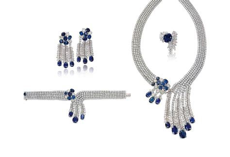 A Suite Of Sapphire And Diamond Jewellery By Jahan Jewelry Group