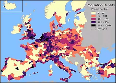 Population Density Europe 2020 Nuts 3 Download Scientific Diagram