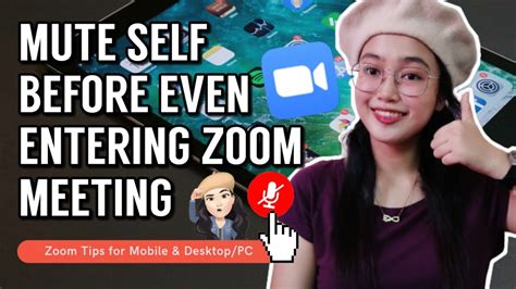 How To Mute Yourself In Zoom Before Entering Meeting Zoom Mute