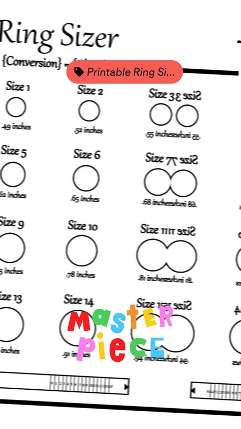 Various Ring Sizers Printables And Useful Ring Size Chart In One