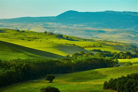 Italy Scenery Fields Tuscany Hills Nature Wallpaper 5616x3744