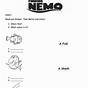 Finding Nemo Worksheet For Kindergarten