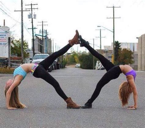 Here are 12 yoga poses for two people that we can practice with our yoga partners: 2 Person Stunts on Pinterest | Sports, Gymnastics Poses ...