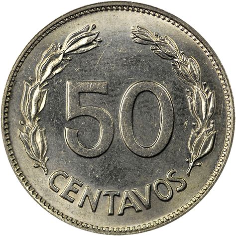 Ecuador 50 Centavos Km 81 Prices And Values Ngc