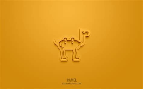 Descargar Fondos De Pantalla Camello De Dibujos Animados Icono 3d