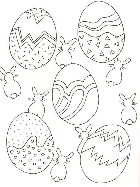 Coloriage de Pâque pour enfants Coloriages de Pâques Oeufs de Pâques
