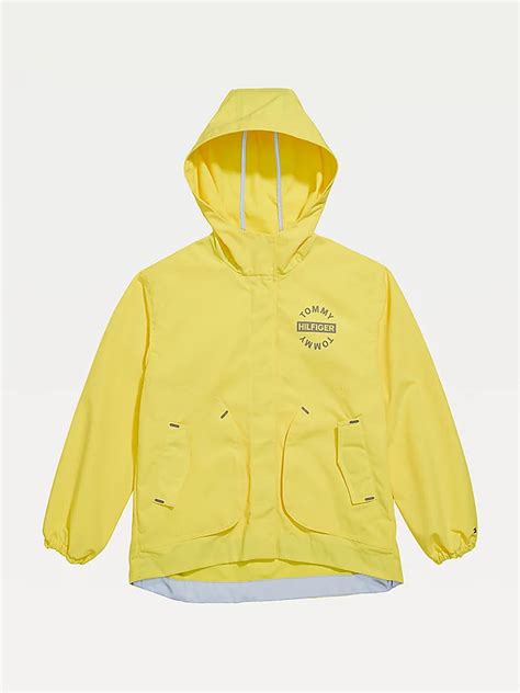 Adaptive Magnetic Closure Hooded Jacket Yellow Tommy Hilfiger
