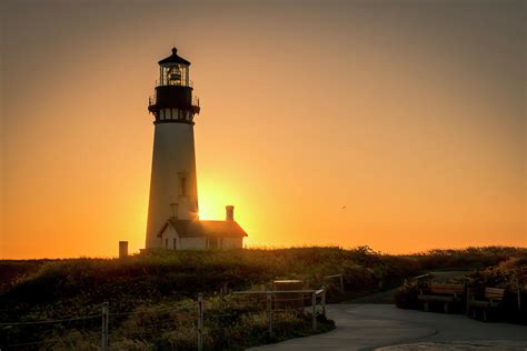 Lighthouse Sunset Photograph By Kristina Rinell Pixels