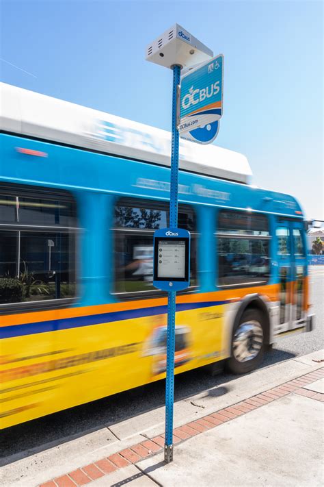 OCTA brings real-time information and security lighting to bus stops
