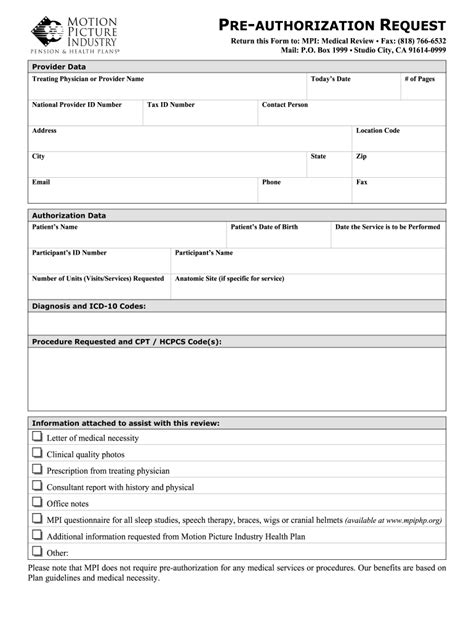 Mpi Authorization Form Complete With Ease Airslate Signnow