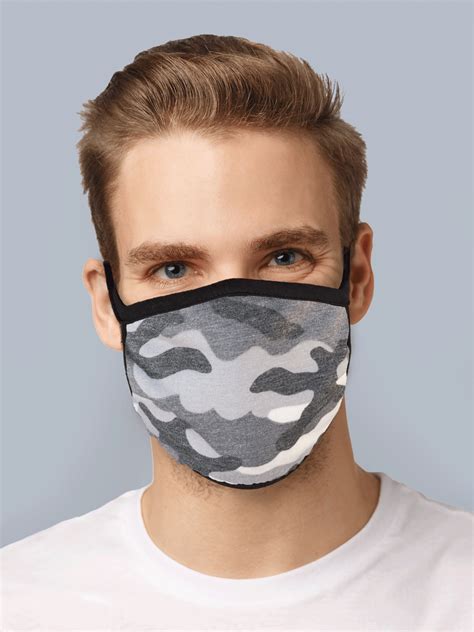 Mens Face Mouth Mask Dustproof Face 3 Layers Washable Reusable Cotton