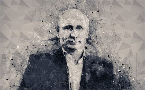 Vladimir Putin President Of The Russian Federation Creative Portrait