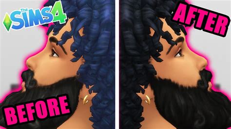 How To Make Maxis Blue Hair Black The Sims 4 Youtube