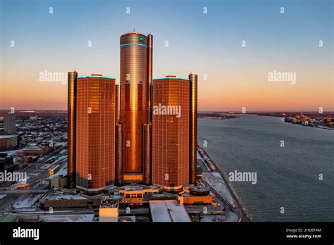 Detroit Michigan General Motors Headquarters In The Renaissance