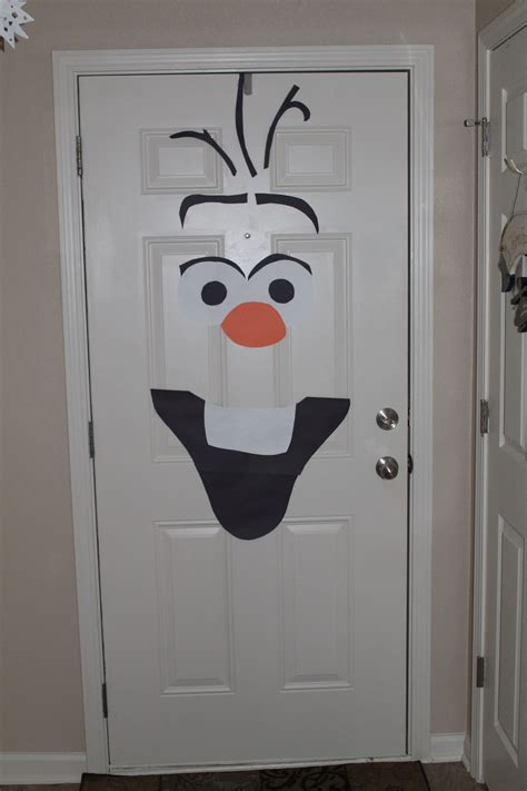 Olaf Door Put On Back Window Of The Bomo Adornos De Navidad