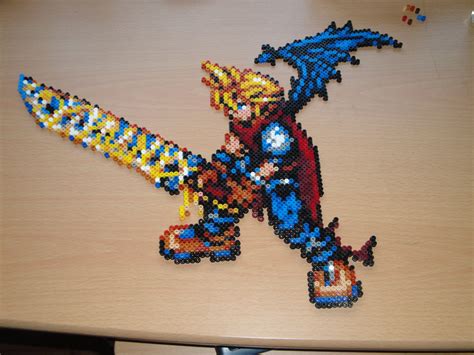 Cloud Strife Hama Sprite By Rinoaff10 On Deviantart Plantillas Hama Beads Perler Beads Hama