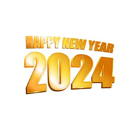 Happy New Year 2024 Vector 2024 2024 3d New Year Png And Vector With