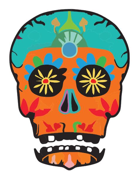 Day Of The Dead Skull By Potionanimation D Fy M Clip Art At
