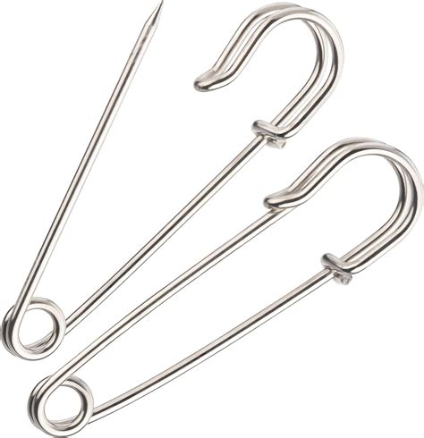 Kilt Pins Large Safety Pins 25 Inch 10 Pack Heavy Duty Blanket