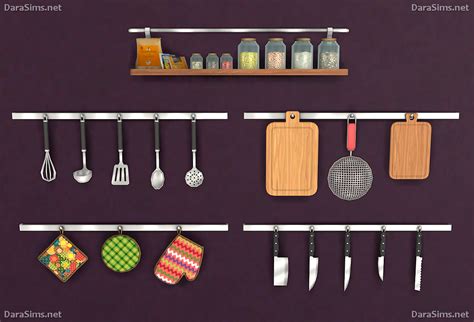 Sims 4 Ccs The Best Kitchen Clutter And Food Decor By Dara