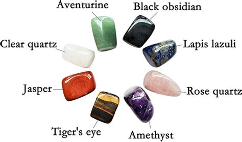 Chakra Stones Healing Crystals Set Of 8 Tumbled And Polished Etsy